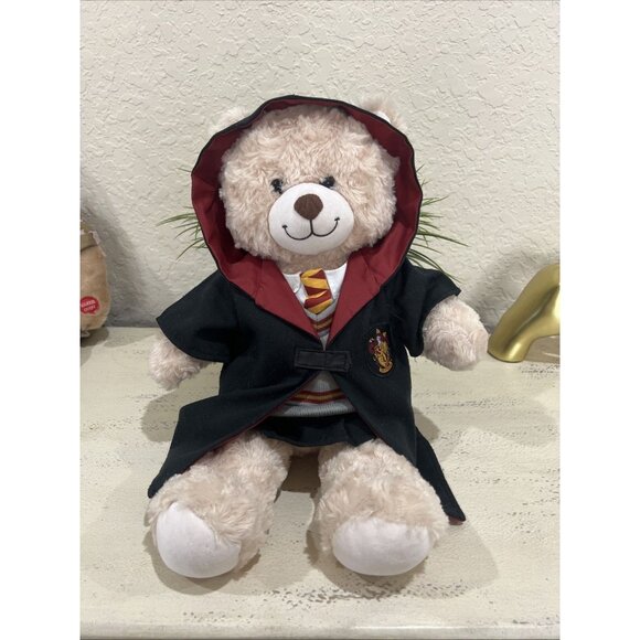 Build-A-Bear Workshop Other - BUILD-A-BEAR Harry Potter Gryffindor Beige Bear Plush with Robe Shirt Tie Vest